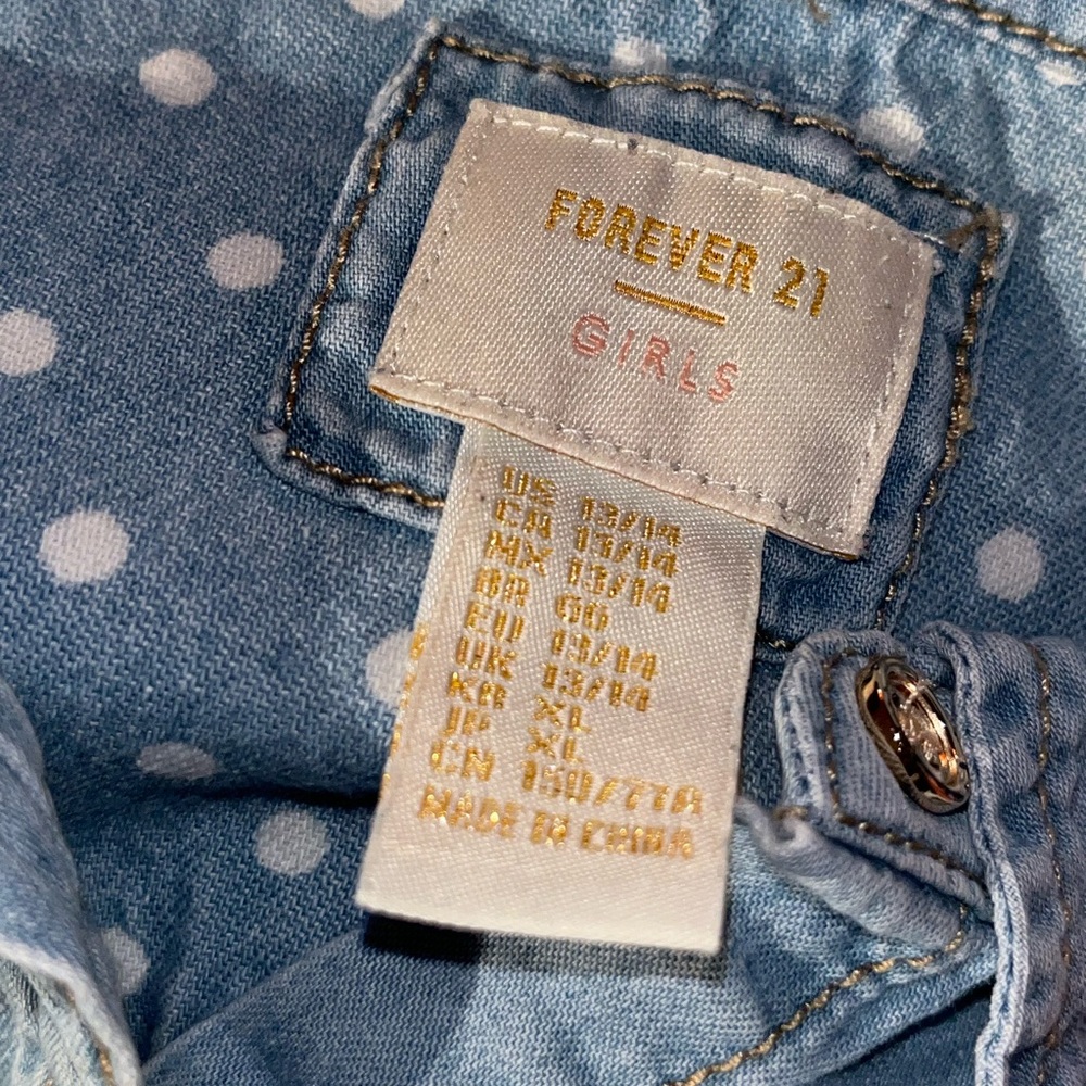 Three adorable shirts from forever 21. Girls size 13/14.  All in good condition. - Picture 16 of 16